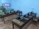 Laptop computers installed and ready for student use in a community classroom